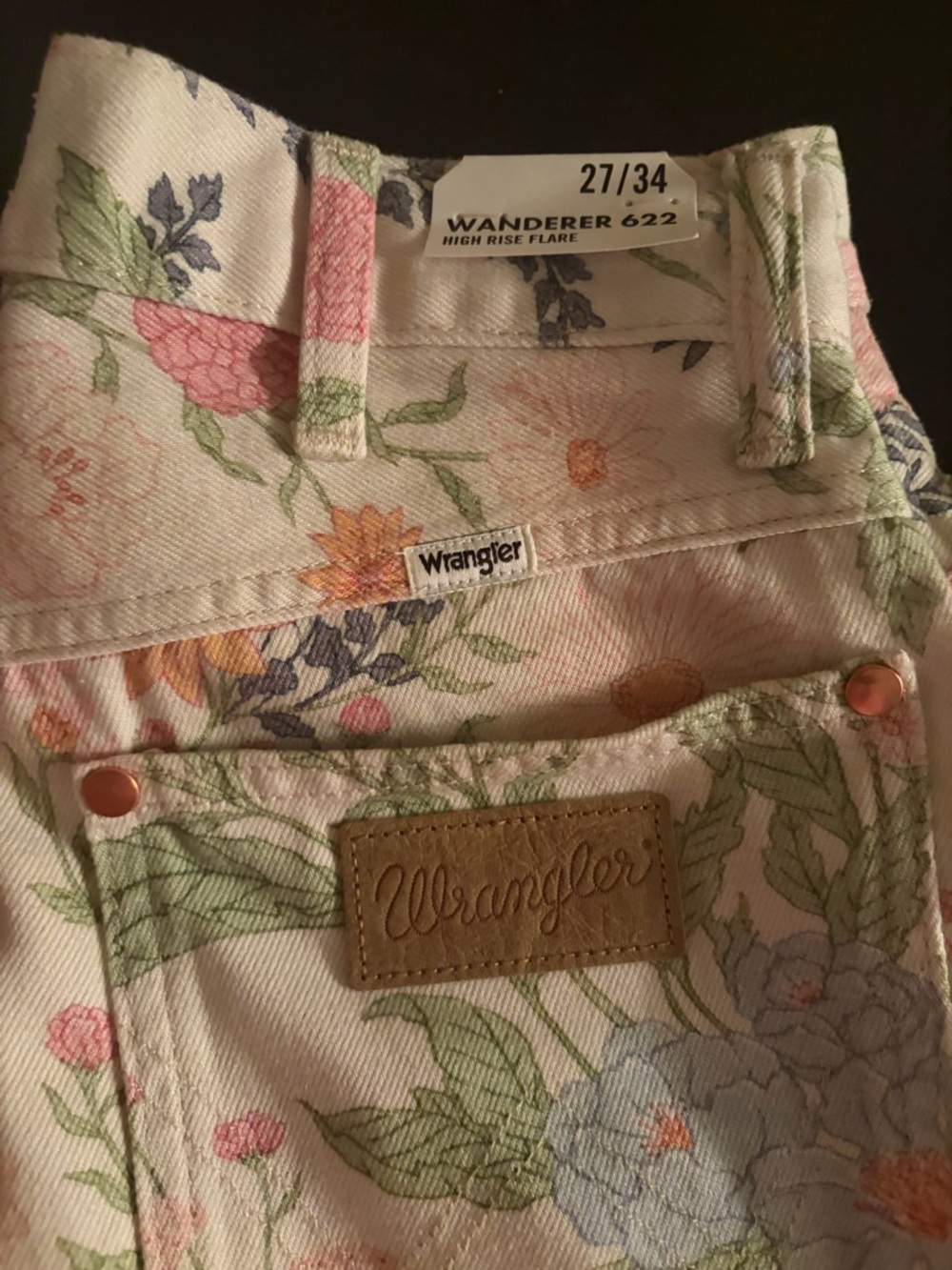 ✨ RARE ✨ Wrangler x Free People Wanderer Flare - Wallflower Print - Picture 5 of 8